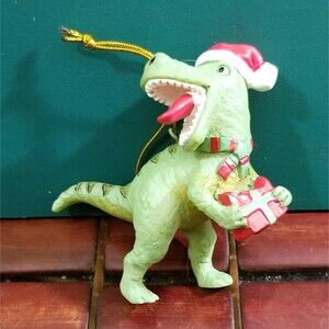 Tree Buddees Xmas Rex Christmas T-Rex Dinosaur Ornament 3.25"x3"x1.5"